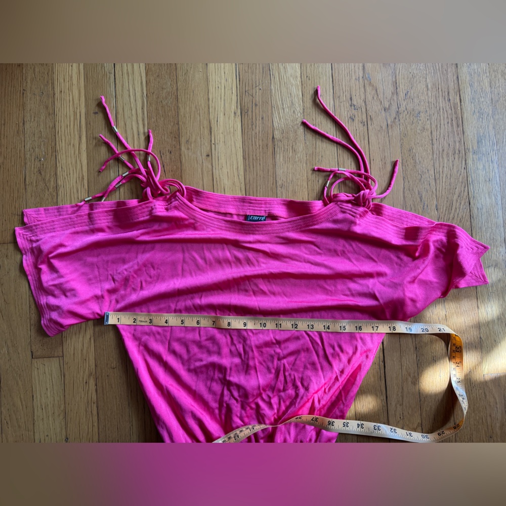 80s Vintage Hot Pink Wiggle Dress - Picture 4 of 6